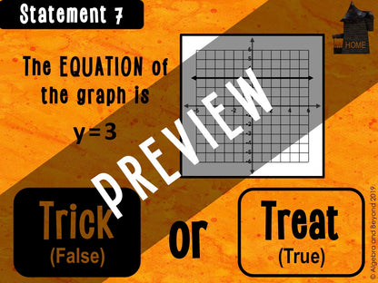 Linear Equations Digital Activity | Halloween