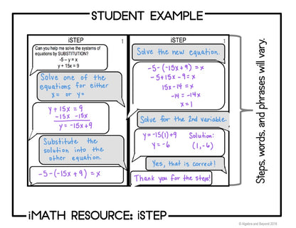 Systems of Equations: Substitution - iStep