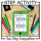 Two-Step Inequalities Activity - iStep
