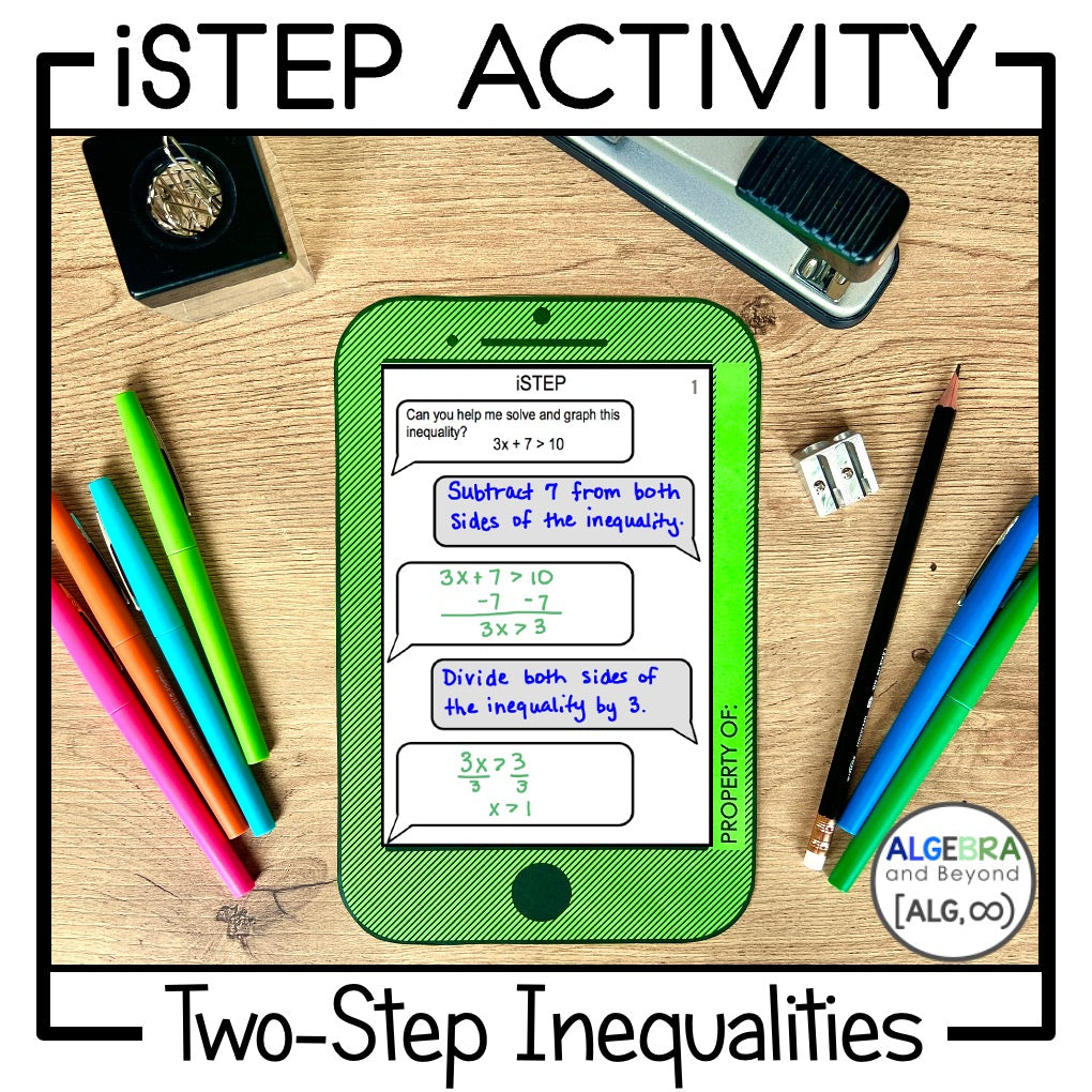 Two-Step Inequalities Activity - iStep