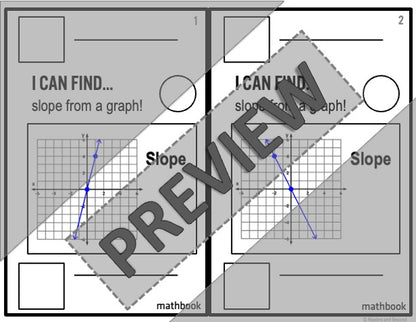 Find Slope from a Graph | Review Activity | Mathbook