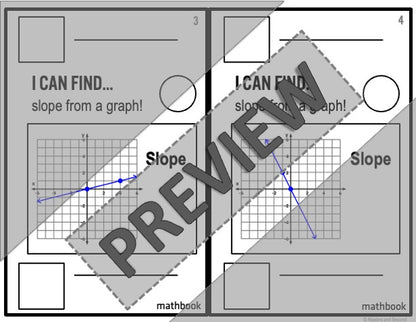 Find Slope from a Graph | Review Activity | Mathbook