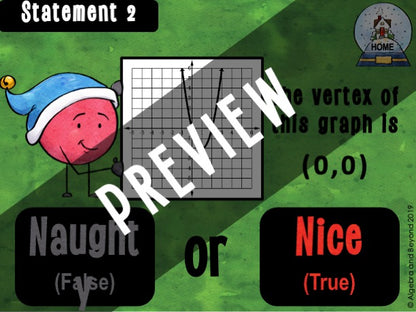 Quadratic Equations - Holiday Digital Activity