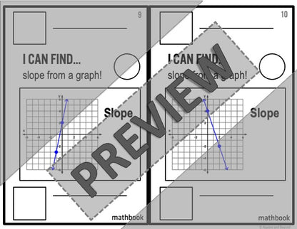 Find Slope from a Graph | Review Activity | Mathbook
