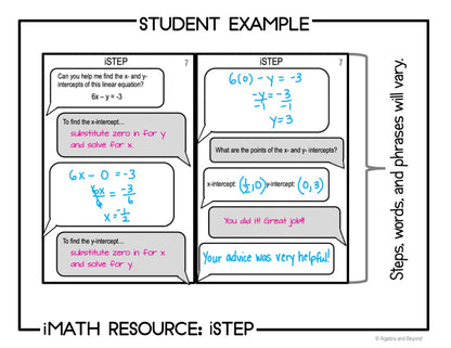 Find x and y Intercepts of Linear Equations Activity | iStep