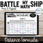 Distance Formula Activity | Battle My Math Ship Game | Print and Digital