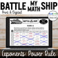 Exponent Rules Activity | Power Rule | Battle My Math Ship | Print and Digital