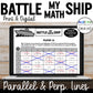 Parallel and Perpendicular Lines | Battle My Math Ship | Print and Digital