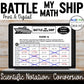 Scientific Notation Conversion | Battle My Math Ship Game | Print and Digital
