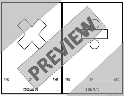 Math Symbols Activity (add, subtract, multiply, divide, & inequalities) - Doodlr